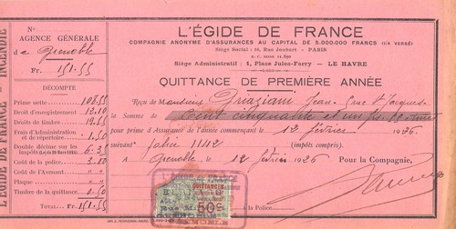 1926 compagnie assurances - 1926,