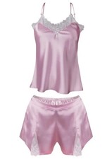 Ensemble pyjama satin rose - ensemble,