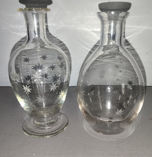 Anciennes carafes cristal - anciennes,