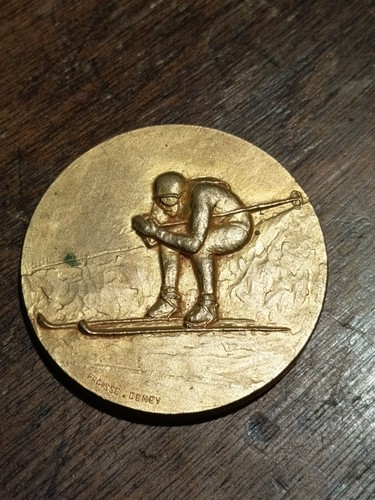 Médaille bronze doré - médaille,