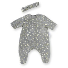 Corolle - Pyjama schijnt in de nacht en hoofdband, kleding, voor poppen 36 cm, v