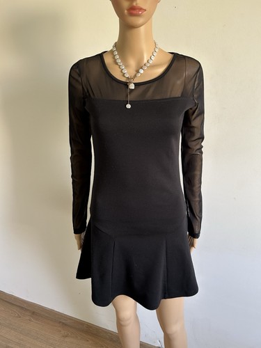 Robe noire manches longues - à,