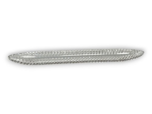 Vintage ribbed glass celery - ribbed,