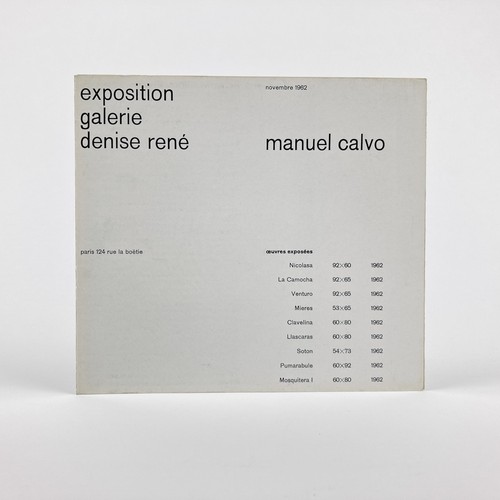 Manuel calvo novembre 1962 - calvo,,