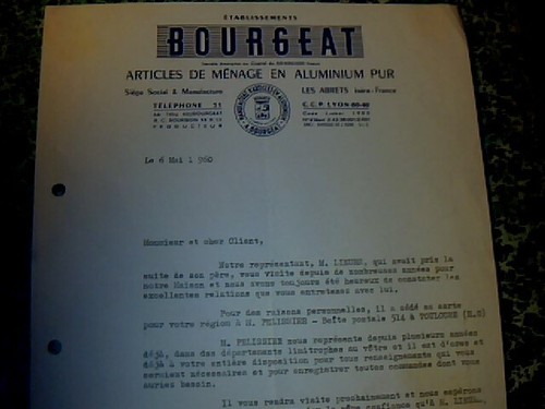 Facture bourgeat articles - bourgeat, en