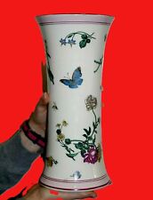 GRAND VASE DECOR FLEURS ET INSECTES  
