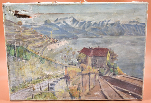 Peinture huile sur - à,