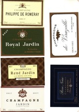 Lot de 6 étiquettes de