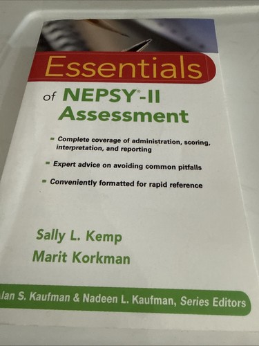 Essentials nepsy ii - of, nepsy-ii