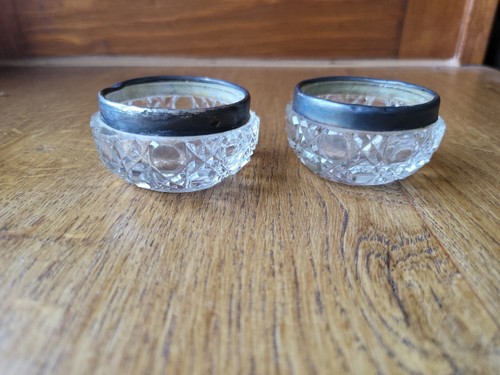 Paire salerons argent - de,