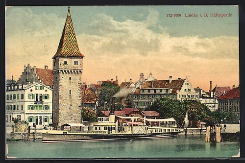 Carte postale lindau b - postale,