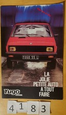 ZASTAVA YUGO 45 / 55 L Prospectus 8 pages Fr 5/1985