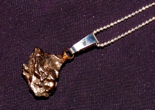 Pendentif météorite campo - météorite,
