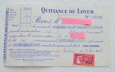QUITTANCE de LOYER du 1er Mai