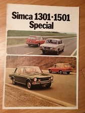 BROCHURE DEPLIANT SIMCA 1301
