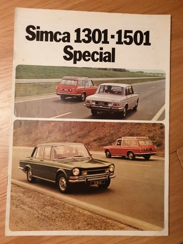 Brochure depliant simca 1301 - brochure,