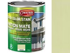 Lasure couleur vert pistache Solid Color Stain 1L protège décor bois résistant U