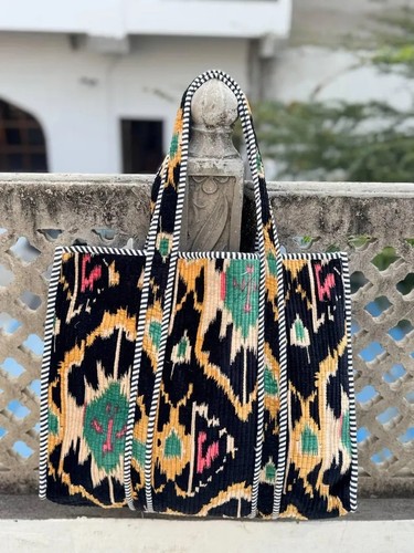 Sac main velours - main,