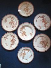 lot 7 ASSIETTES Service Groseilles Faience Faiencerie U&C SARREGUEMINES c1900