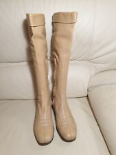 Bottes CHANEL  Beige  Cuir Souple Et Doux  Pointure 41 