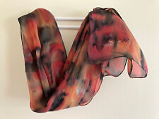FOULARD 100% SOIE NATURELLE et PEINT A LA MAIN