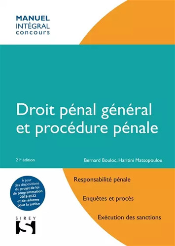 Droit pénal général - , et