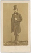 CDV circa 1860. Homme avec