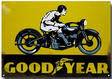Plaque Métallique Goodyear