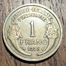 PIECE 1 FRANCS MORLON 1935