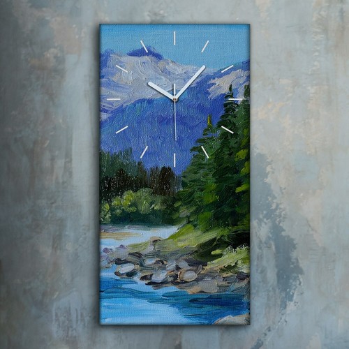 Horloge décorative sur toile