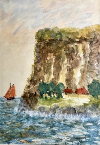 Tableau aquarelle paysage - tableau, «