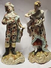 Volkstedt Richard Eckert & co - Couple de figurines en porcelaine (1894 - 1900)