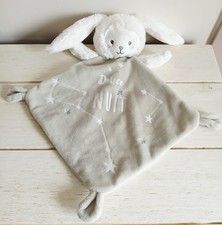Mots d'enfants doudou plat ours déguisé en lapin gris blanc Douce nuit Siplec