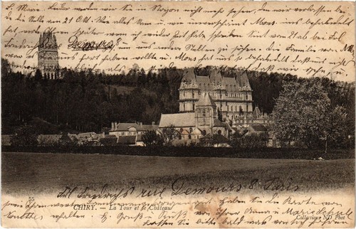 Cpa chiry chateau - chiry, et