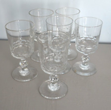 6 Verres à Vin Blanc Cristal