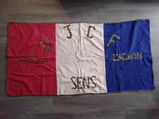 Sens Yonne UJCF Cercle Cachon Drapeau Ancien Jeunesse? Communiste? Catholique?