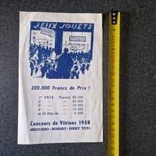 DINKY  1958 flyer publicitaire concours de vitrine ORIGINAL