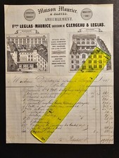 Facture de 1871 - Maison MAURICE à NANTES - Très belle illustration