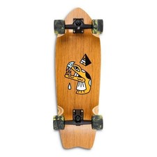 Skateboard Ghettoblaster Surfskate Teak Snake Head  30" 9.75"