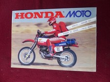 Prospectus Catalogue Moto : HONDA paris dakar 1983 / gamme / XL 600 R etc.....