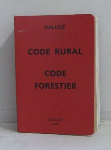 Code rural forestier - rural,