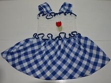 Vêtement enfant ancienne robe à smocks été fille BAMBINO 2 ans vintage 70'S