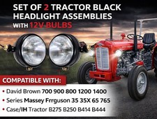 Phares noirs pour tracteur