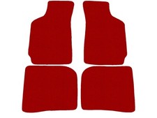 Neuf Tapis de sol pour Peugeot 106 3,5p H/B, cabrio 1991-2003, Rouge ensemble
