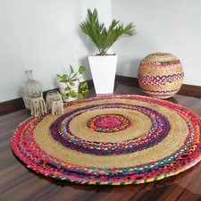 Tapis jute naturel coton - jute,