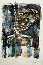 PAUL AIZPIRI Christ LITHOGRAPHIE sur Japon 56/80 XX°