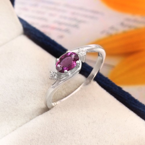 Bague saphir violet naturel - violet,