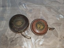 Lot De 2 Ancien Décamètre Mètre A  Ruban Ancien   Vintage Années 20 30 A Saisir 