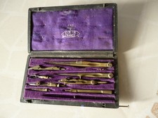 retro-ancien tir ligne compas