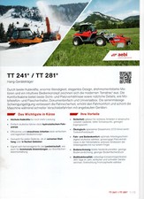 PROSPECTUS AEBI TT 241+ 281+ 2022 CATALOGUE BROCHURE PROSPEKT TRACTEUR TRACTOR